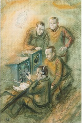 Винокур Владимир Исаакович. И. Папанин. На полюсе